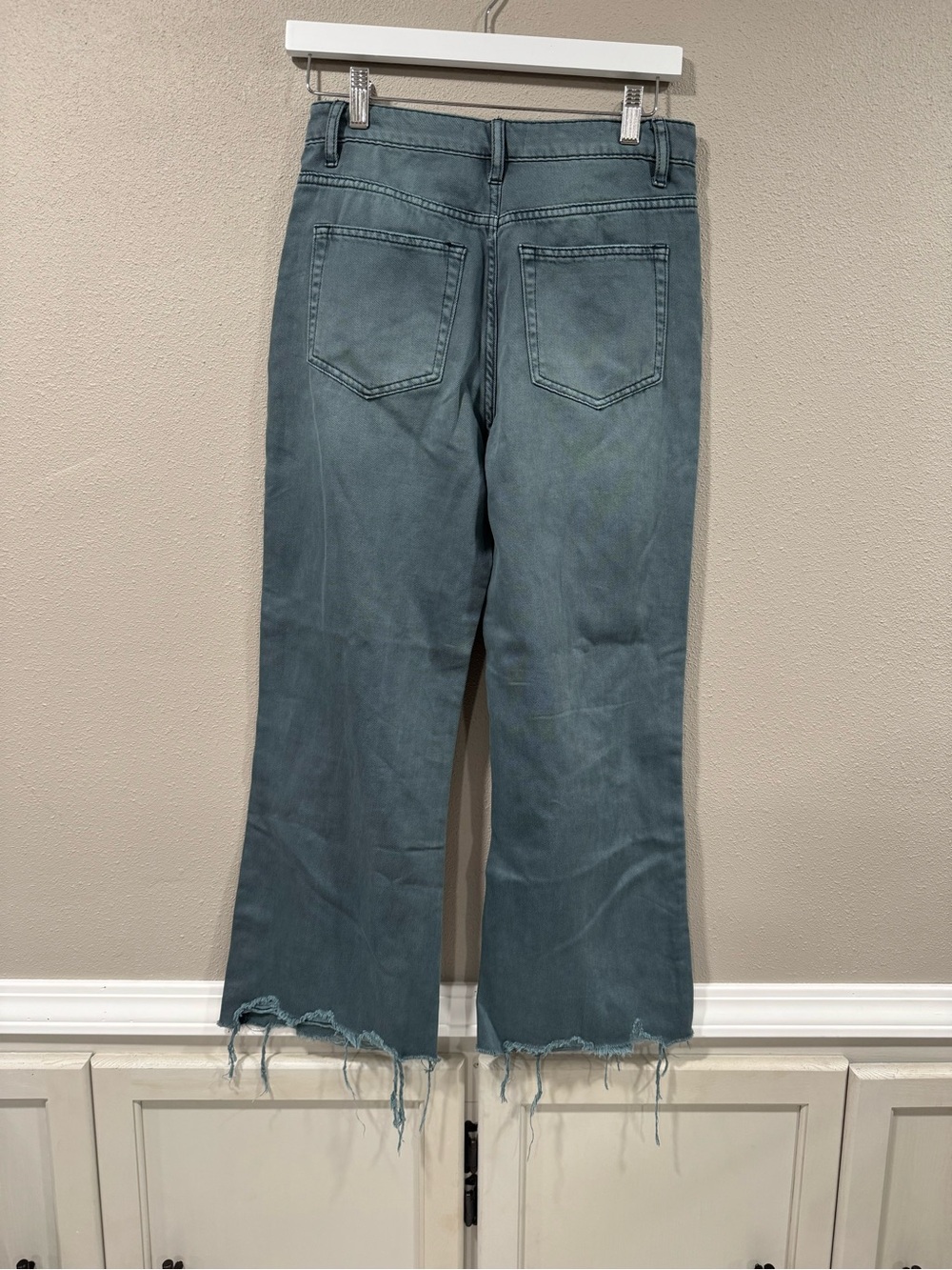 Vervet Green 90’s Vintage High Rise Crop Flare - Picture 5 of 7
